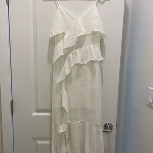 Wild Fable White Sleeveless Midi Sundress
